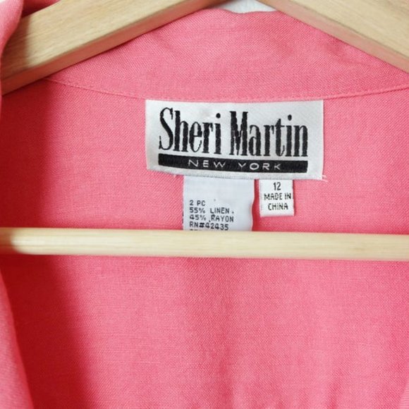 Vintage Pink Linen Blend Jacket - Picture 5 of 5